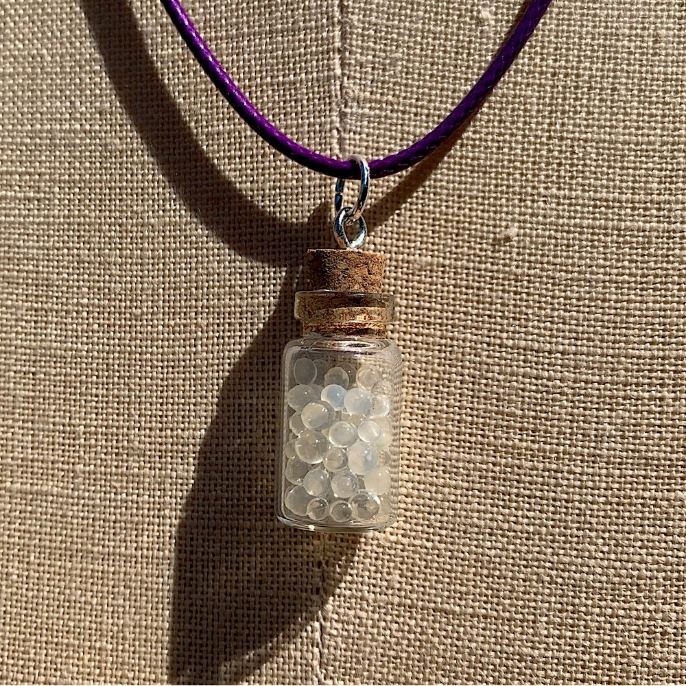 Handmade Shaker/Rattle Bottled-Up Emotions Necklace